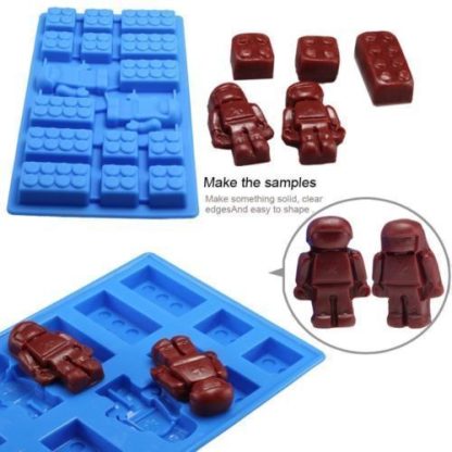Lego ukko ja lego  jääpala/suklaa muotti - Image 5