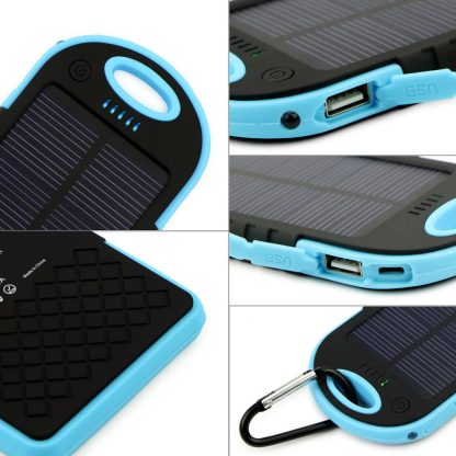 Varavirtalähde virtapankki aurinkokennolaturi 5000mAh - Image 6