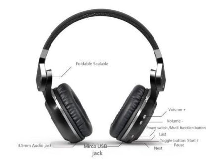 Bluedio T2  langattomat bluetooth kuulokkeet - Image 5